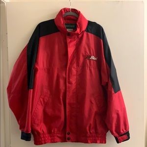 Vintage Bud racing team wind breaker